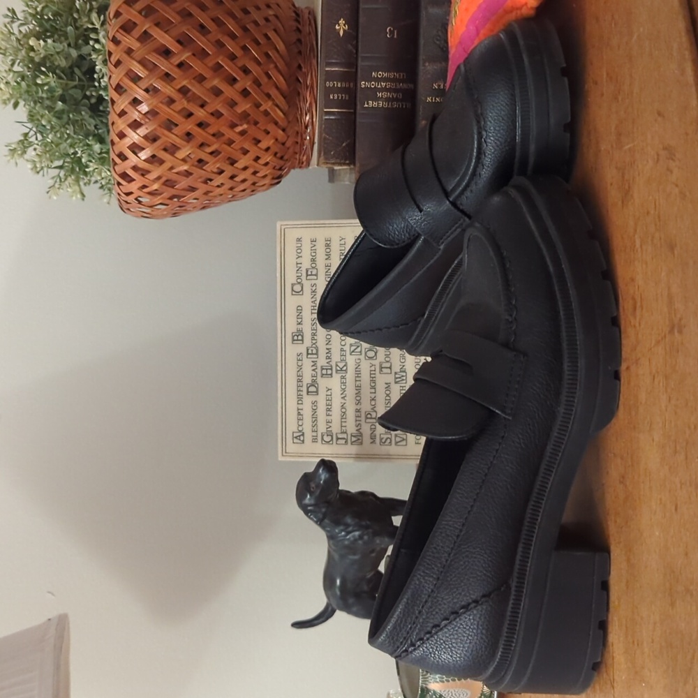 Rocket Dog Platform Black Loafers